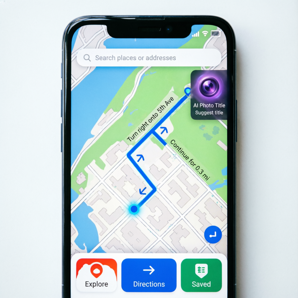 Google Maps AI 照片标题